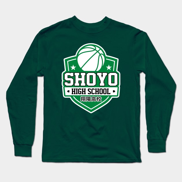 Basketball High School team logo3 Long Sleeve T-Shirt by buby87